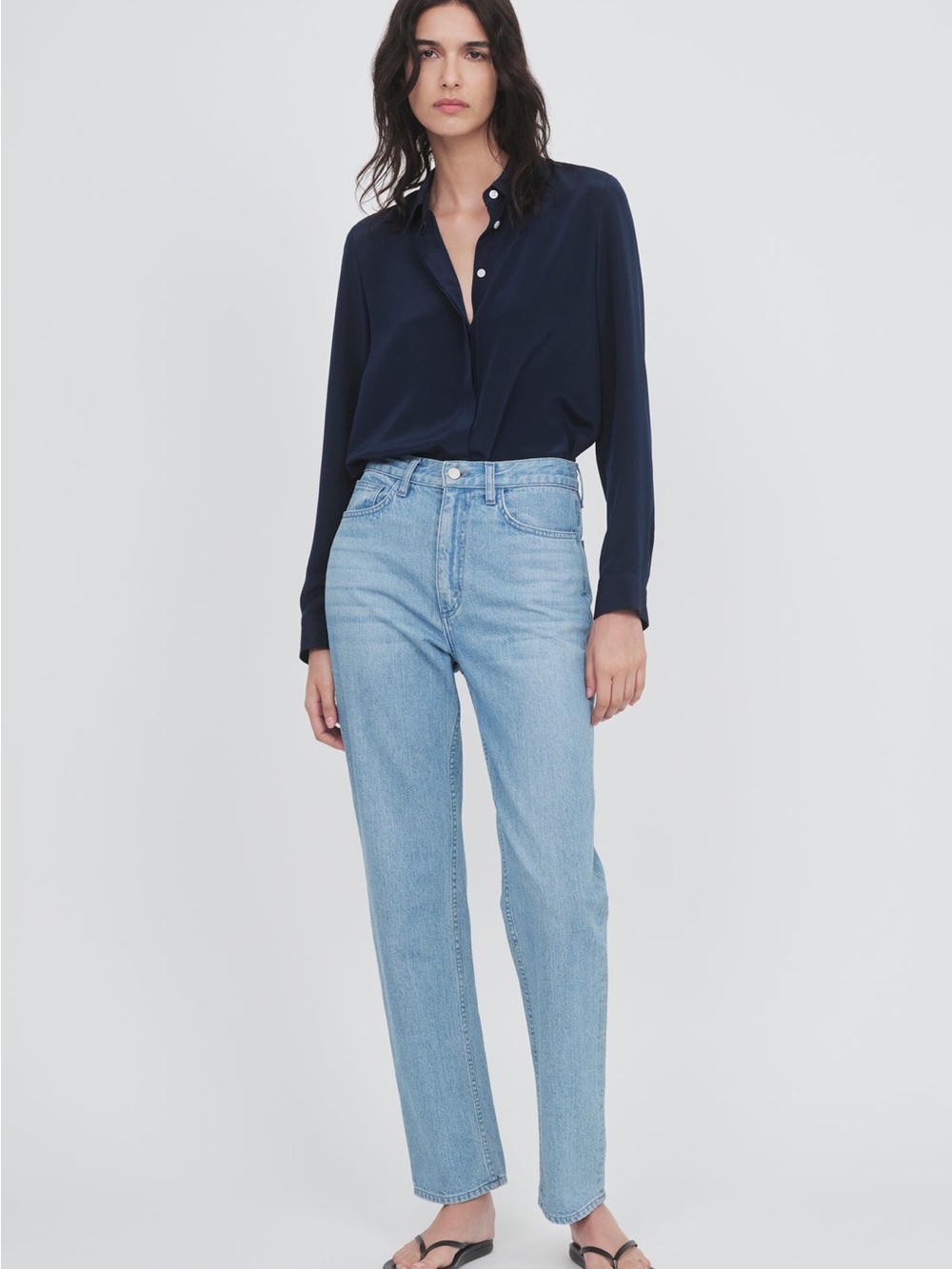 Partow Mika cropped straight leg jeans